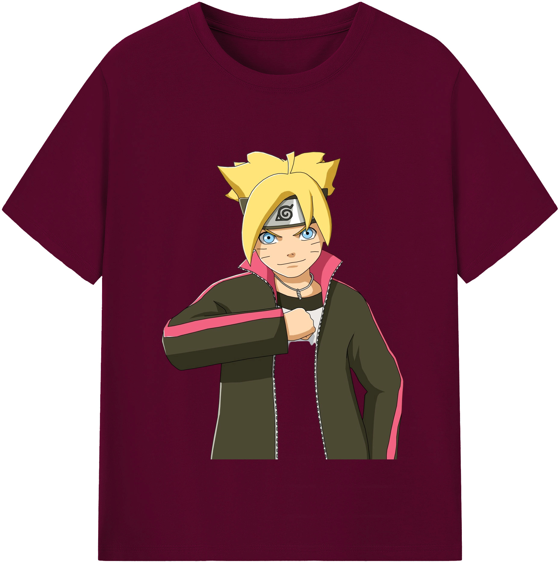 （画像用） NARUTO -ナルト- うずまき ボルト Uzumaki Boruto レディースカジュアルプリントTシャツ（綿100％）
